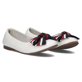 Bailarinas de cuero Filippo DP3634/22 Wh blanco 3