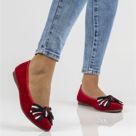 Bailarinas de cuero Filippo DP3634/22 Rd rojo 5