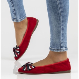 Bailarinas de cuero Filippo DP3634/22 Rd rojo 6