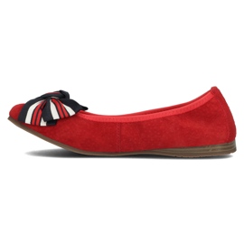Bailarinas de cuero Filippo DP3634/22 Rd rojo 2