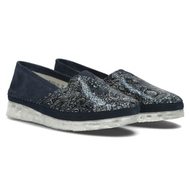 Zapatos de piel Filippo DP2147/22 Nv azul marino 5