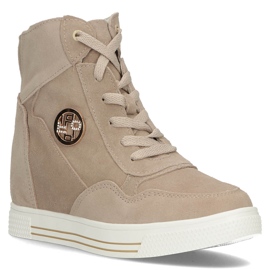 Zapatillas de cuero Filippo DBT3552 / 22 Be beige 2