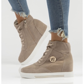 Zapatillas de cuero Filippo DBT3552 / 22 Be beige 8