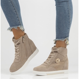 Zapatillas de cuero Filippo DBT3552 / 22 Be beige 5