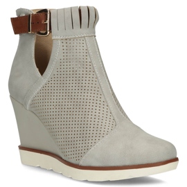 Botas grises con cuña Filippo DBT207 / 22 Gr 1