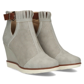 Botas grises con cuña Filippo DBT207 / 22 Gr 4
