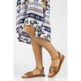 Sandalias de cuero Filippo DS3901 / 22 Br marrón 6