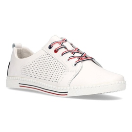Zapatos de cuero Filippo DP008/22 Wh blanco 3