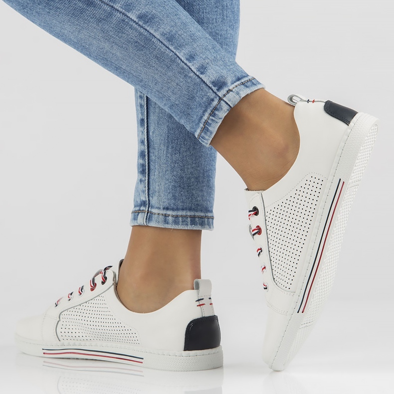 Zapatos de cuero Filippo DP008/22 Wh blanco 1 Zapatos de cuero Filippo DP008/22 Wh blanco 1