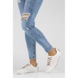 Zapatos de cuero Filippo DP008/22 Wh blanco 4