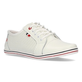 Zapatos de cuero Filippo DP009/22 Wh blanco 2