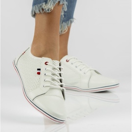 Zapatos de cuero Filippo DP009/22 Wh blanco 4
