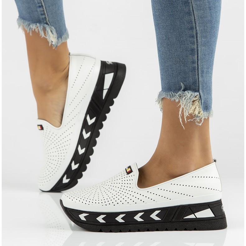 Zapatos de piel Filippo DP3906/22 Wh blanco 1