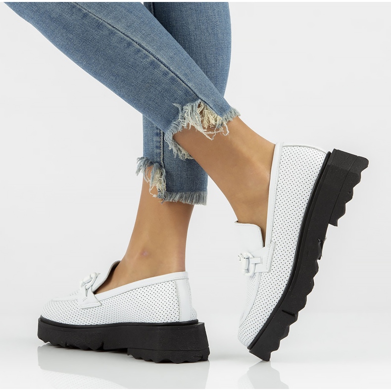 Zapatos de cuero Filippo DP3910/22 Wh blanco 1 Zapatos de cuero Filippo DP3910/22 Wh blanco 1