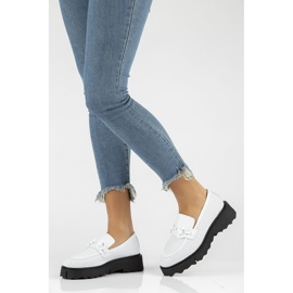 Zapatos de cuero Filippo DP3910/22 Wh blanco 5