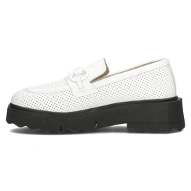 Zapatos de cuero Filippo DP3910/22 Wh blanco 2