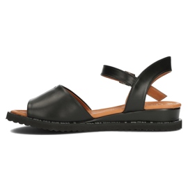 Sandalias de piel Filippo DS3913/22 Bk negro 3