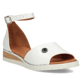 Sandalias de piel Filippo DS3914/22 Wh blanco 2