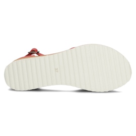 Rojo Filippo DS3914 / 22 Rd sandalias de cuero 2