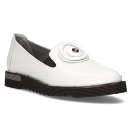 Zapatos de piel Filippo DP3915/22 Wh blanco 3