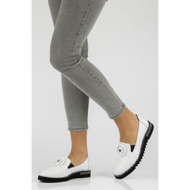 Zapatos de piel Filippo DP3915/22 Wh blanco 4