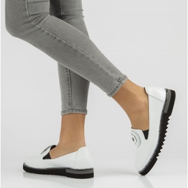 Zapatos de piel Filippo DP3915/22 Wh blanco 5