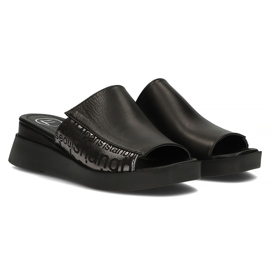 Zapatillas de piel Filippo DK3921/22 Bk negro 5