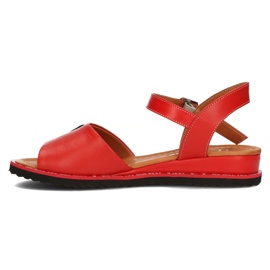 Rojo Filippo DS3913 / 22 Rd sandalias de cuero 4