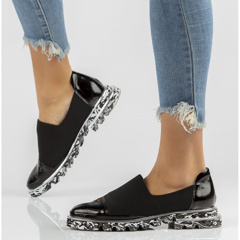 Zapatos de cuero Filippo DP3920/2022 Bk negro 1