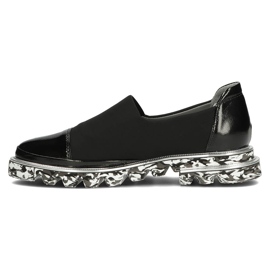 Zapatos de cuero Filippo DP3920/2022 Bk negro 3