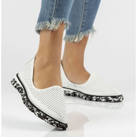 Zapatos de piel Filippo DP3919/22 Wh blanco 5