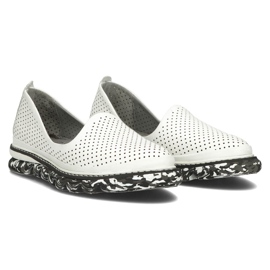 Zapatos de piel Filippo DP3919/22 Wh blanco 3