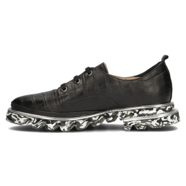 Zapatos de cuero Filippo DP3918/2022 Bk negro 2