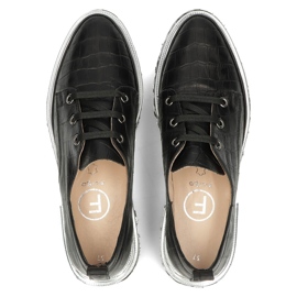 Zapatos de cuero Filippo DP3918/2022 Bk negro 4