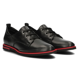 Zapatos de cuero Filippo DP3917/2022 Bk negro 4