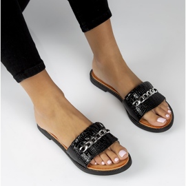 Pantuflas Filippo DK3671/22 Bk negro 4