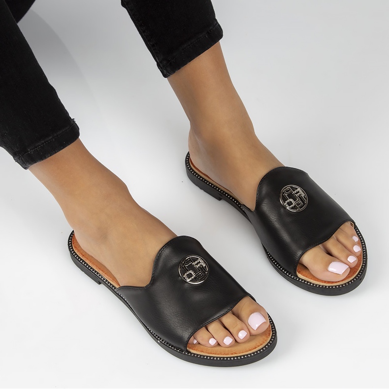 Pantuflas Filippo DK3668/22 Bk negro 2 Pantuflas Filippo DK3668/22 Bk negro 2