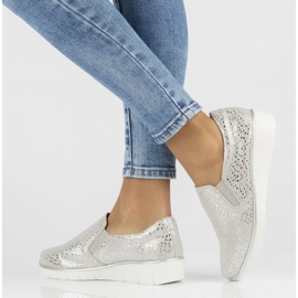 Zapatos de piel Filippo DP1325/22 Si plata 5