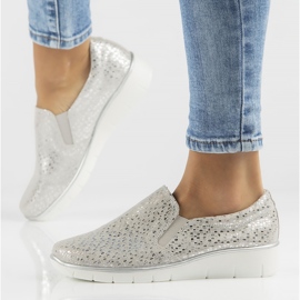 Zapatos de piel Filippo DP1325/22 Si plata 6