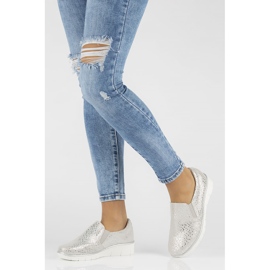 Zapatos de piel Filippo DP1325/22 Si plata 3