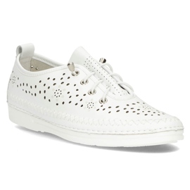 Zapatos de piel Filippo DP2135/21 Wh blanco 3