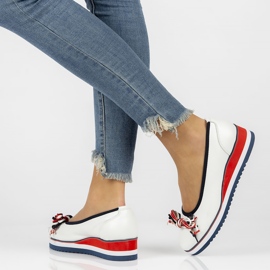 Bailarinas de cuero Filippo DP2159/22 Wh blanco 7