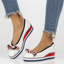 Bailarinas de cuero Filippo DP2159/22 Wh blanco 3