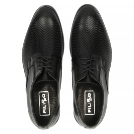 Zapatos de piel Filippo F56-73-51 negro 5