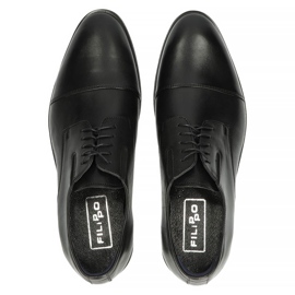 Zapatos de cuero Filippo F56 / 150/51 negro 2