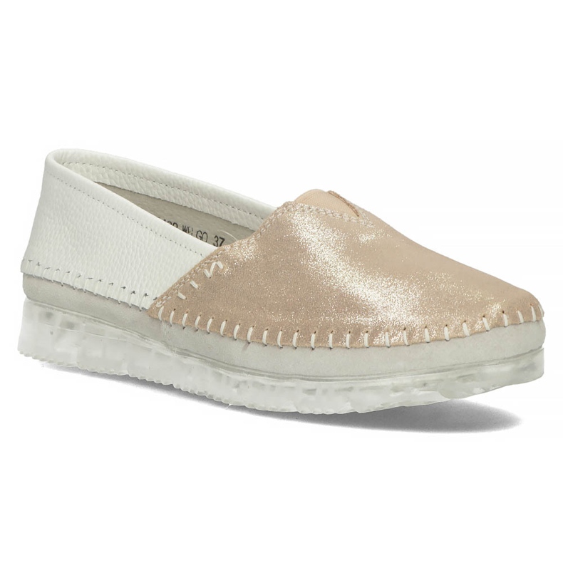 Zapatos de cuero Filippo DP2147 / 22 Wh Go blanco dorado 1 Zapatos de cuero Filippo DP2147 / 22 Wh Go blanco dorado 1