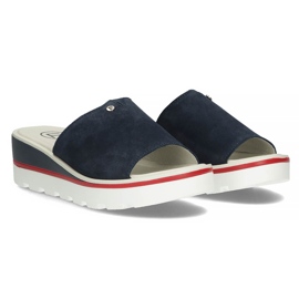 Babuchas de piel Filippo DK3635/22 Nv azul marino 6