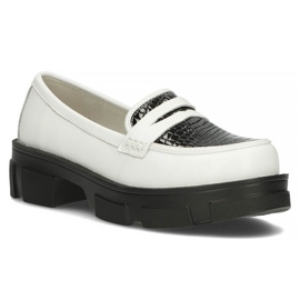 Zapatos de piel Filippo DP3695/22 Wh Bk blanco negro 1 Zapatos de piel Filippo DP3695/22 Wh Bk blanco negro 1