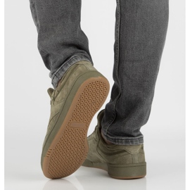 Zapatos de cuero Filippo MSP2123 / 22 Kh caqui verde 4