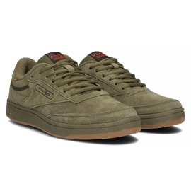 Zapatos de cuero Filippo MSP2123 / 22 Kh caqui verde 9